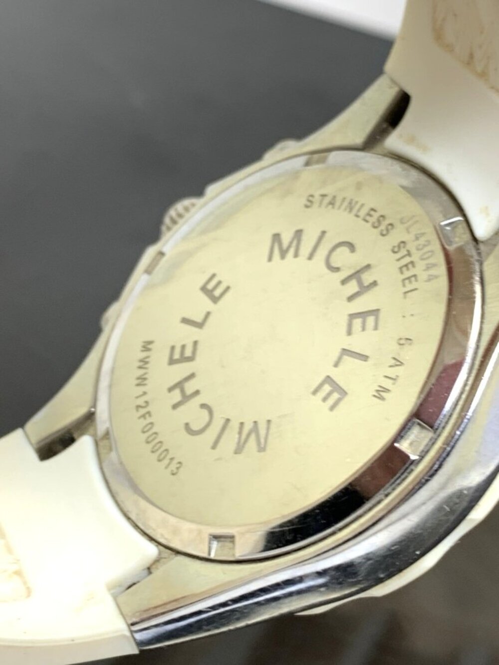 Michele Women's Watch MWW12F000013 Tahitian Jellybean Chronograph Quartz USED - Picture 6 of 15